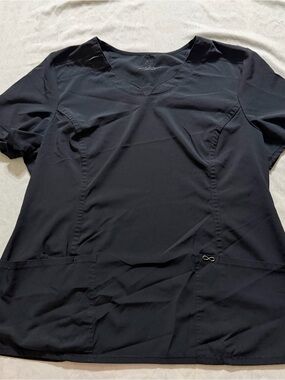 Cherokee Infinity XL Black Stretch Panel Scrub Top